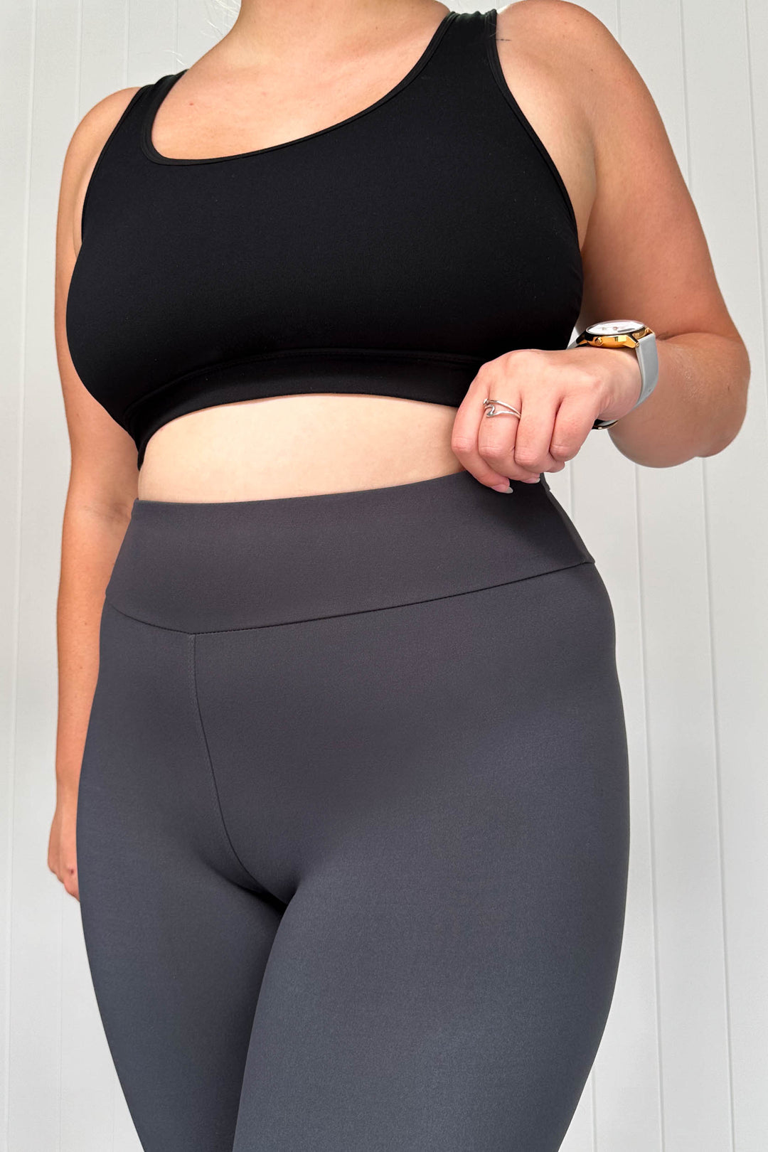 Charcoal - Casual - Capri Leggings