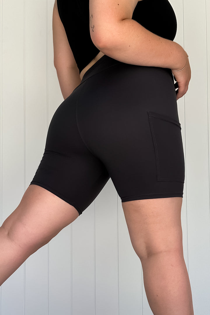 Charcoal - Casual - Mid Shorts - Pockets