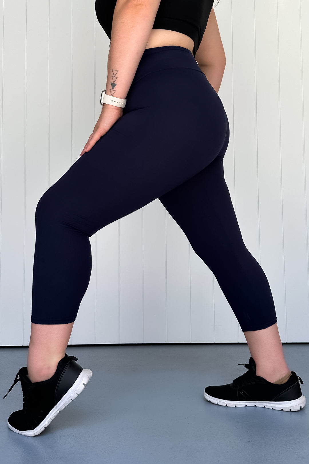 Navy - Casual - Capri Leggings