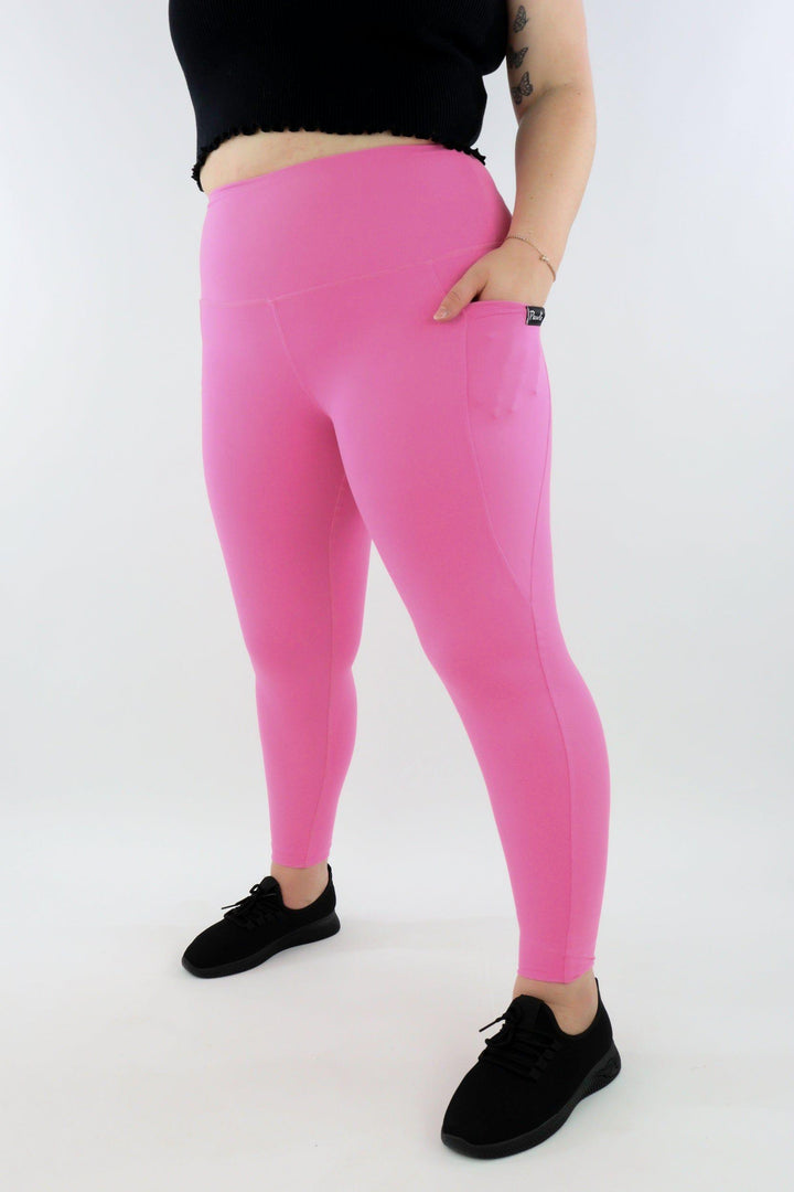 Pink - Hybrid 2.0 - Leg Pockets - Full Leggings Hybrid Full Leggings Pawlie