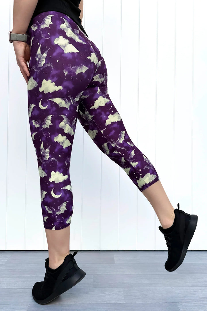 Dragon Wing - Casual - Capri Leggings
