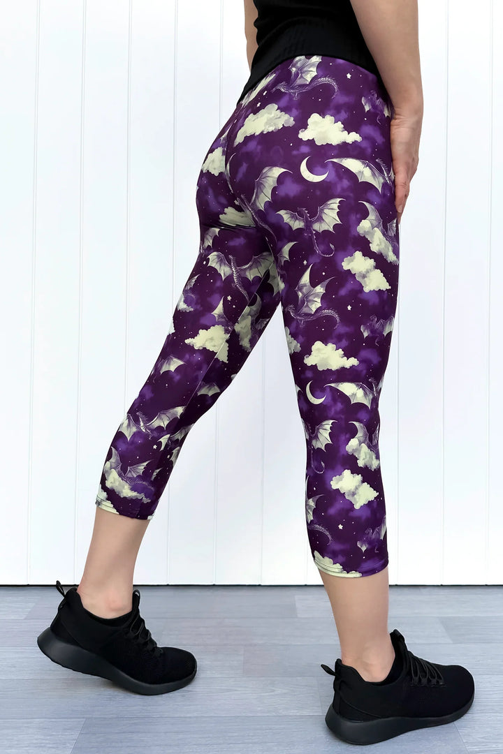 Dragon Wing - Casual - Capri Leggings