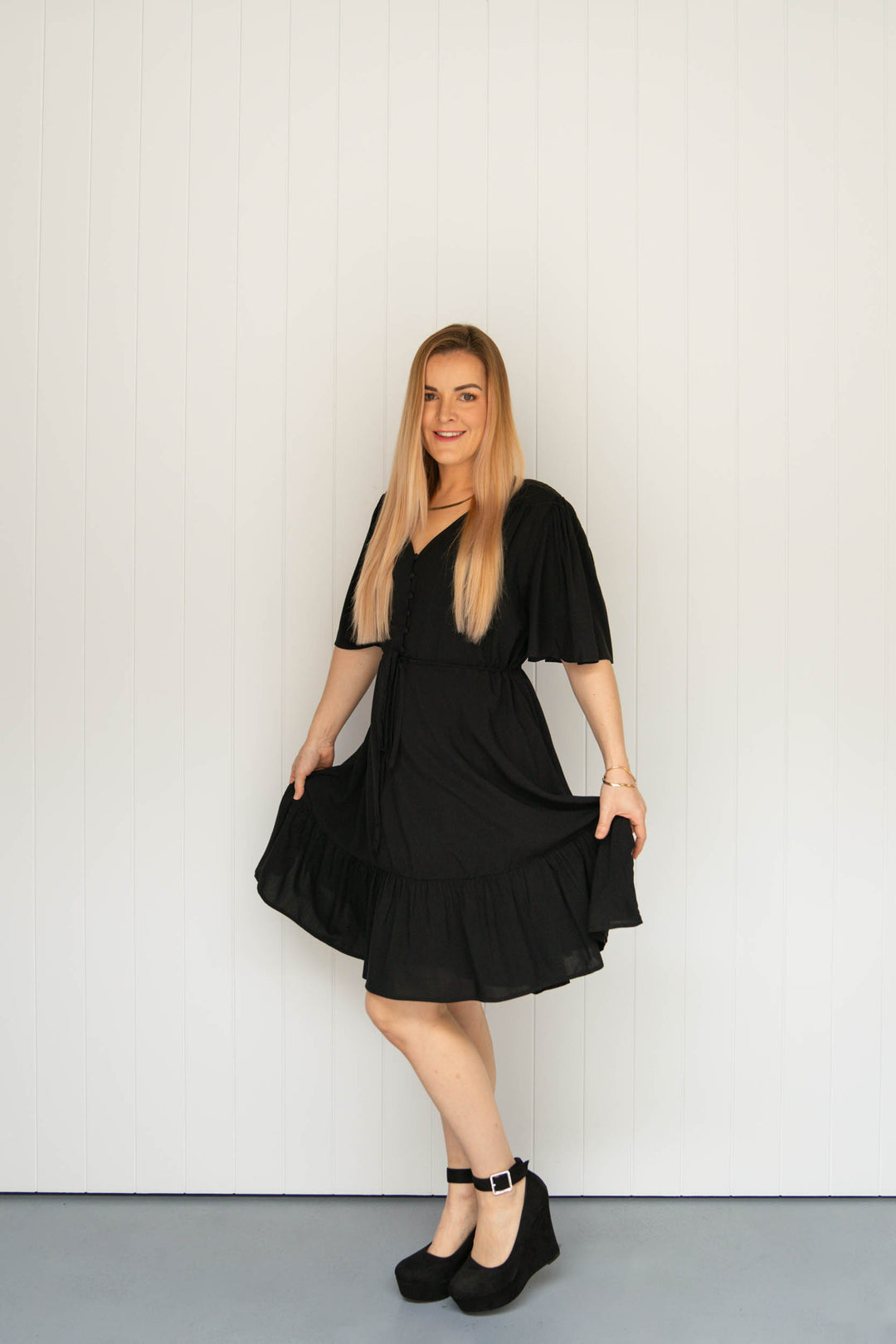 Dahlia Mini Dress - Black