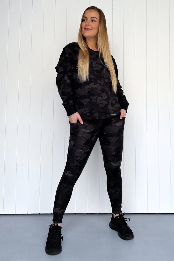 Darkling - Fleece - Leg Pockets - Full Leggings (Imperfect)