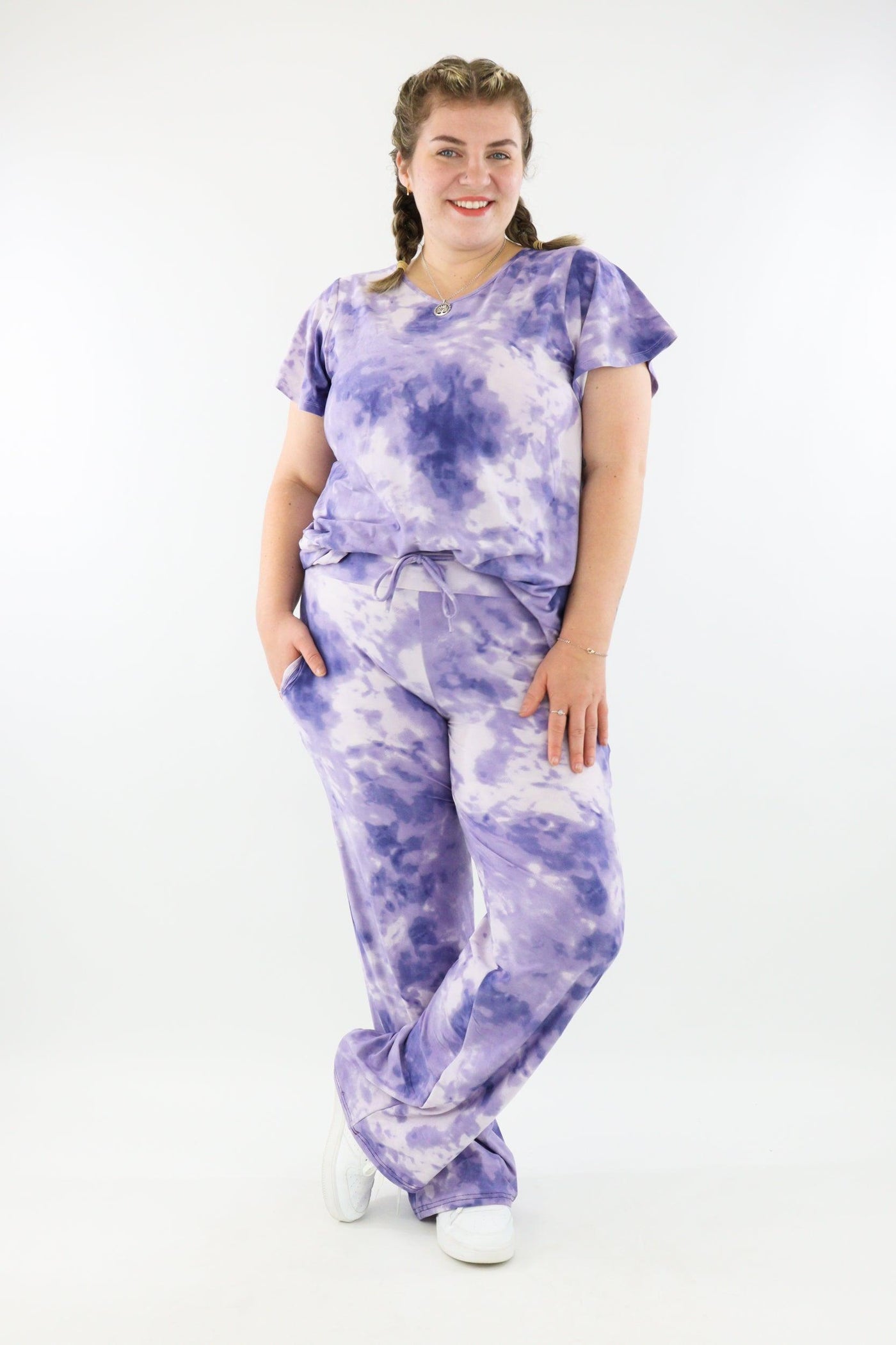 Purple Tie Dye - Lounge Pants - Pockets