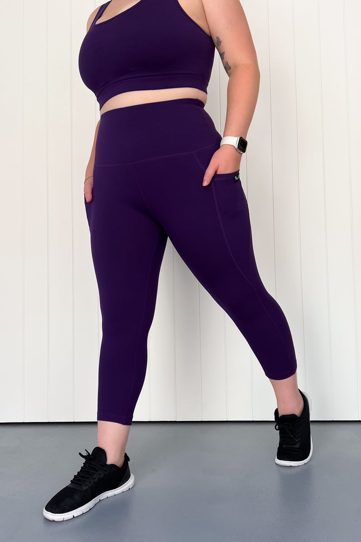 Indigo - Leg Pockets - Capri Leggings - Hybrid 2.0