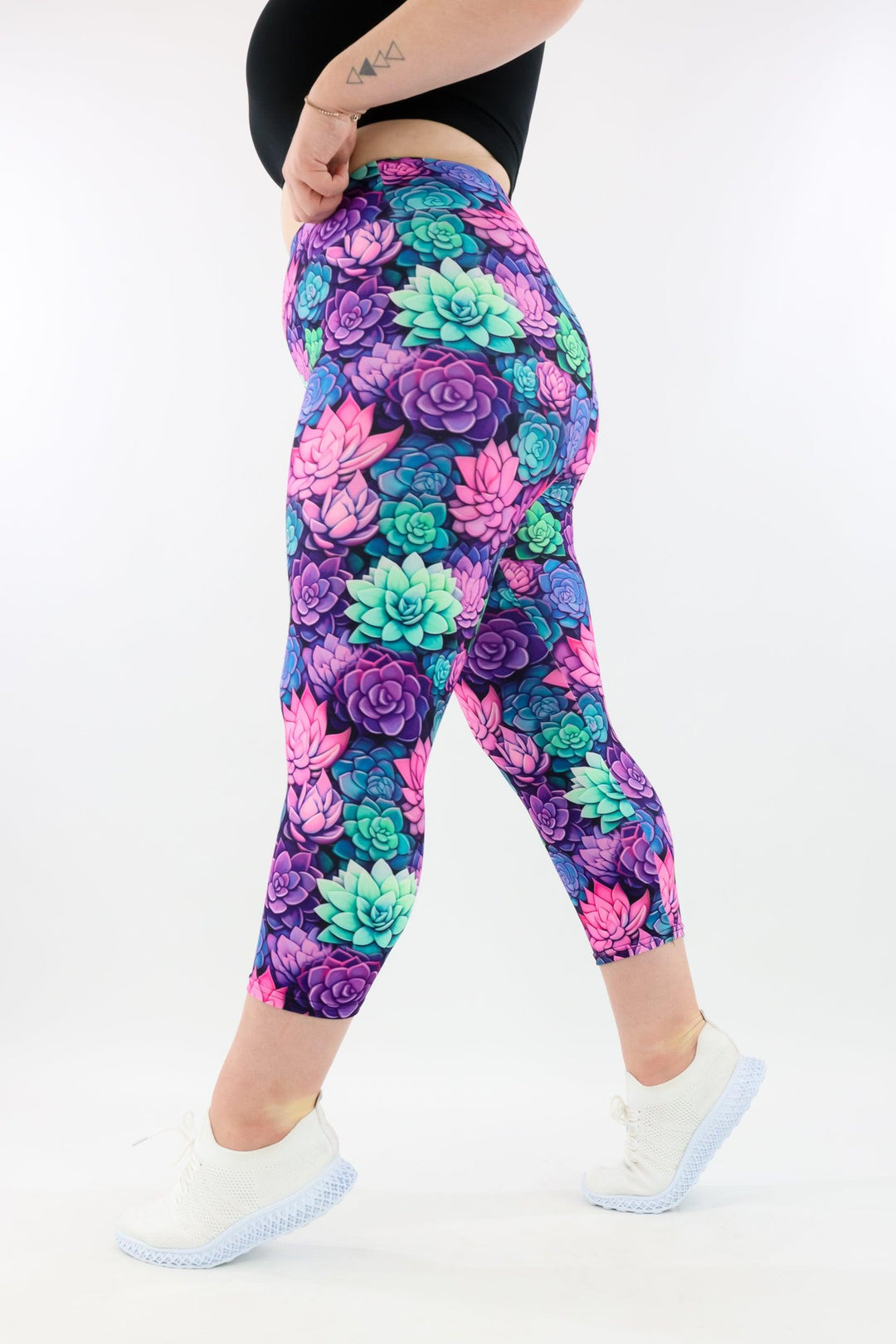 Succulents - Casual - Capri Leggings