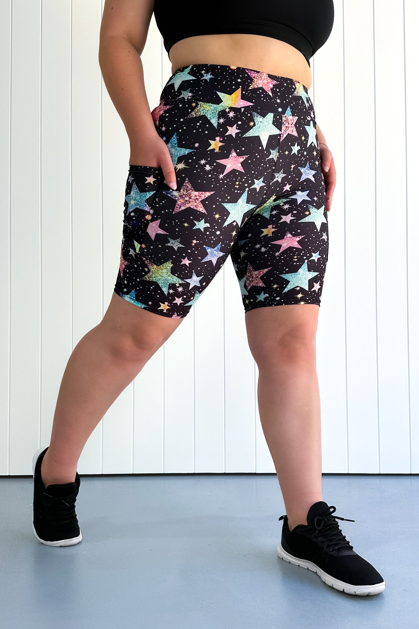 Sparkle Stars - Casual - Long Shorts - Pockets