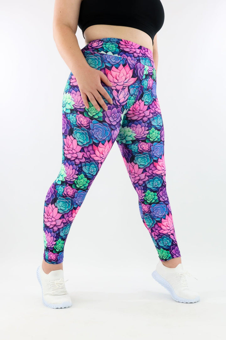 Succulents - Casual - Long Full Leggings