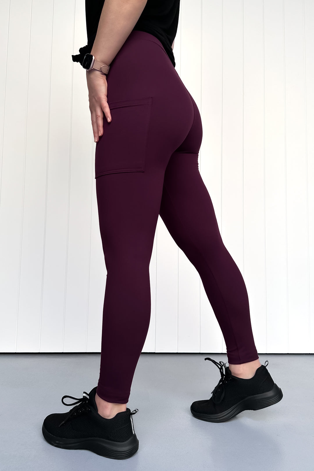 Plum - Casual - Full Leggings - Pockets