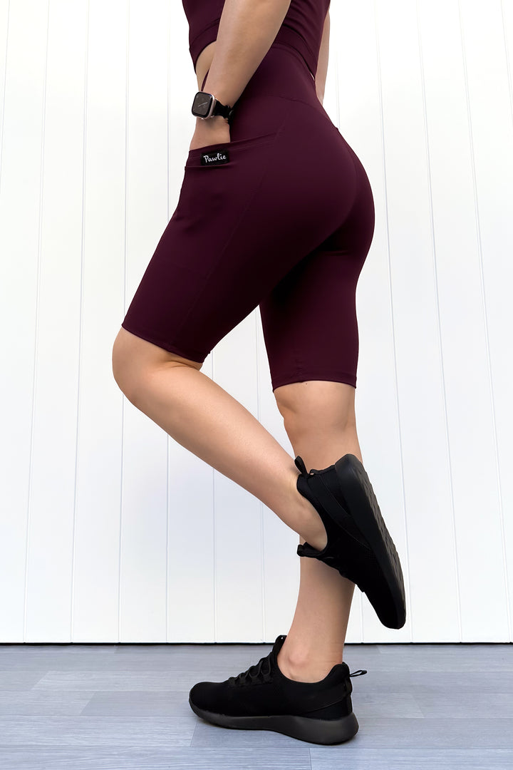 Plum - Long Shorts - Hybrid 2.0 - Pockets