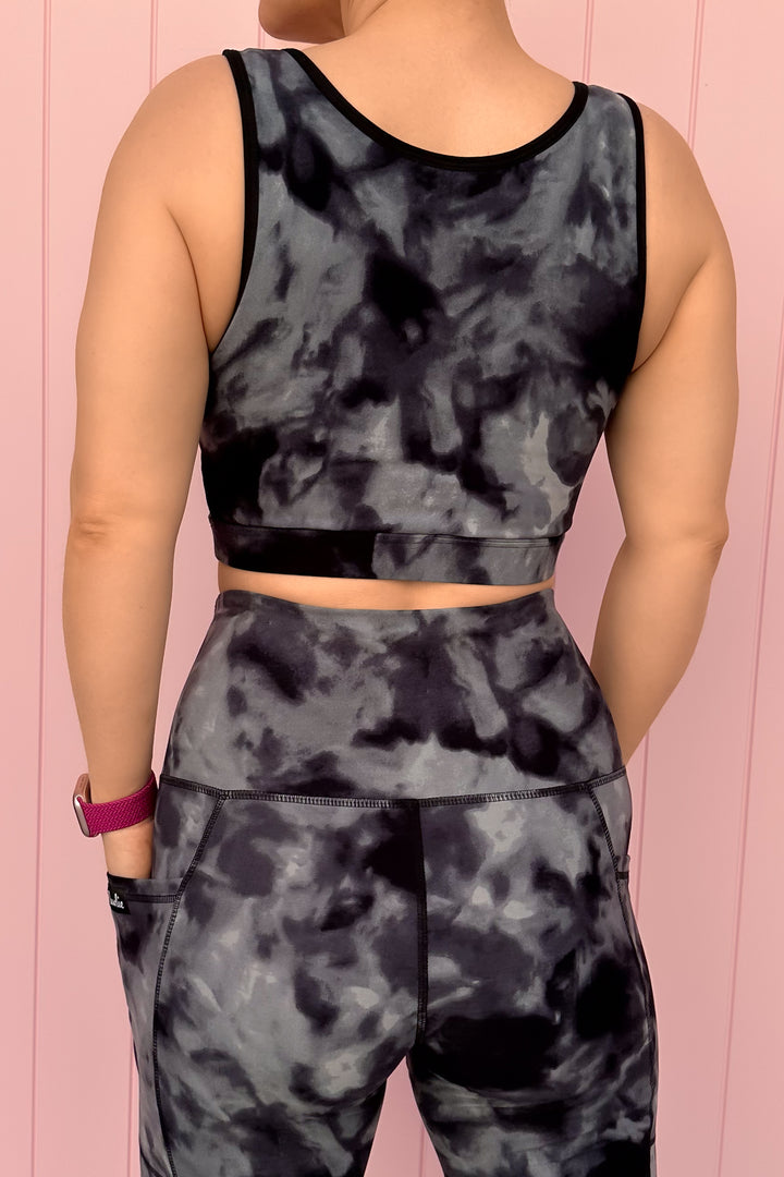Stormy Tie Dye - Reversible Crop Top - Hybrid 2.0