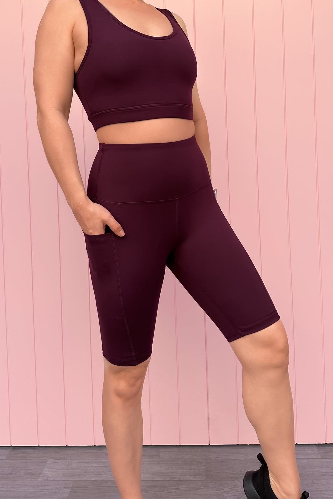 Plum - Long Shorts - Hybrid 2.0 - Pockets