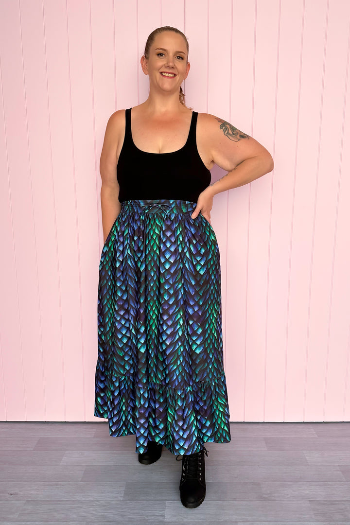 Selene Maxi Skirt - Dragon Keeper - Pockets