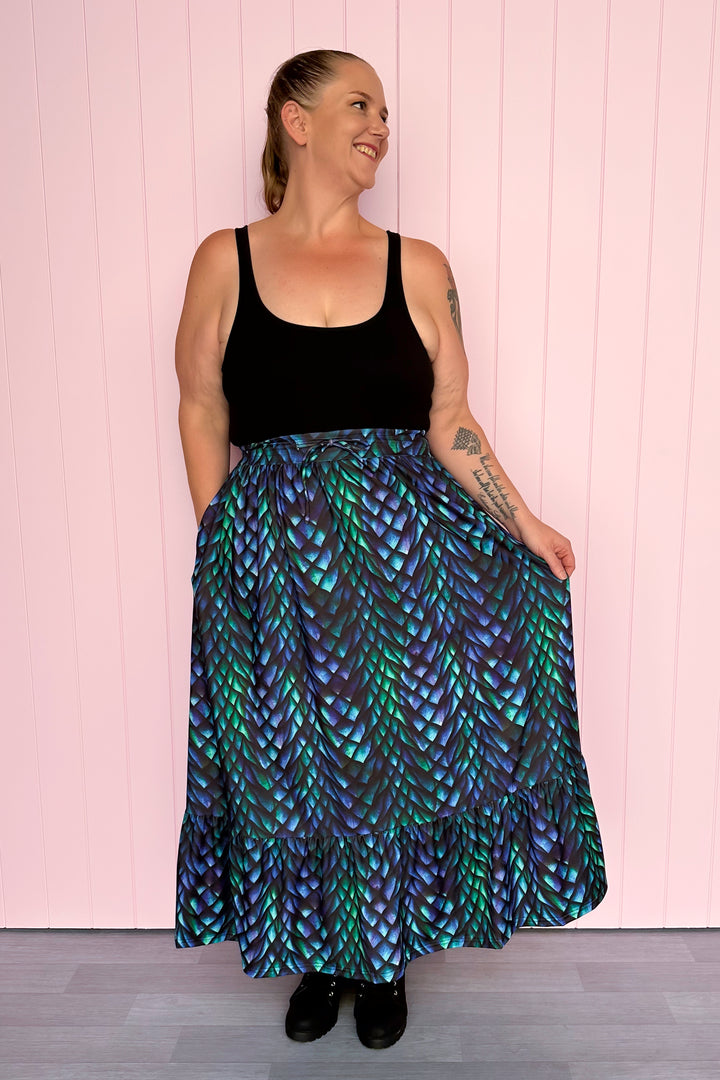 Selene Maxi Skirt - Dragon Keeper - Pockets