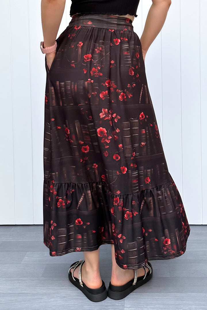 Selene Maxi Skirt - Book Witch - Pockets