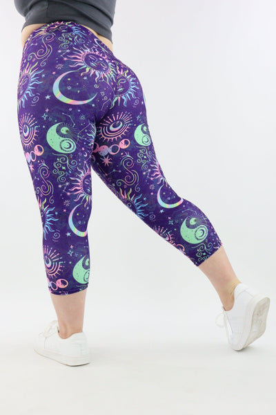 Celestial Soul - Casual - Capri Leggings Casual Capri Leggings Pawlie   