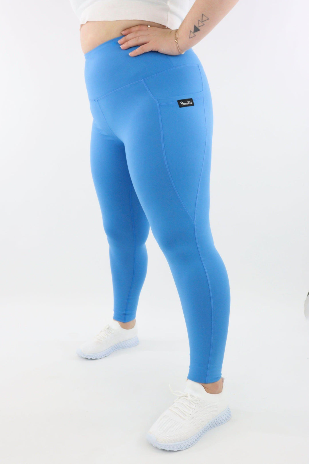 Bright Blue - Hybrid 2.0 - Leg Pockets - Full Leggings Hybrid Full Leggings Pawlie   