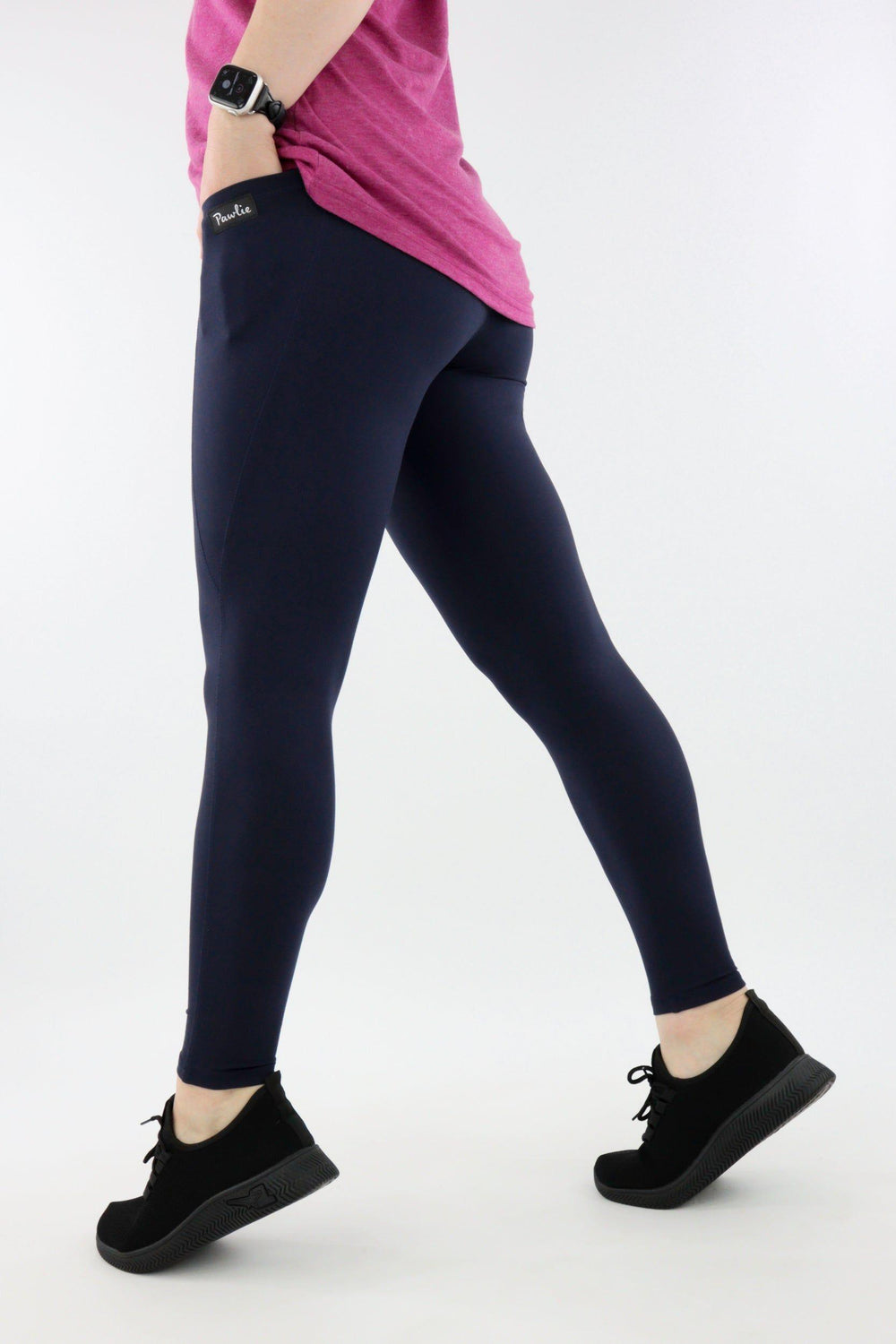 Navy - Hybrid 2.0 - Leg Pockets - Full Leggings Hybrid Full Leggings Pawlie   