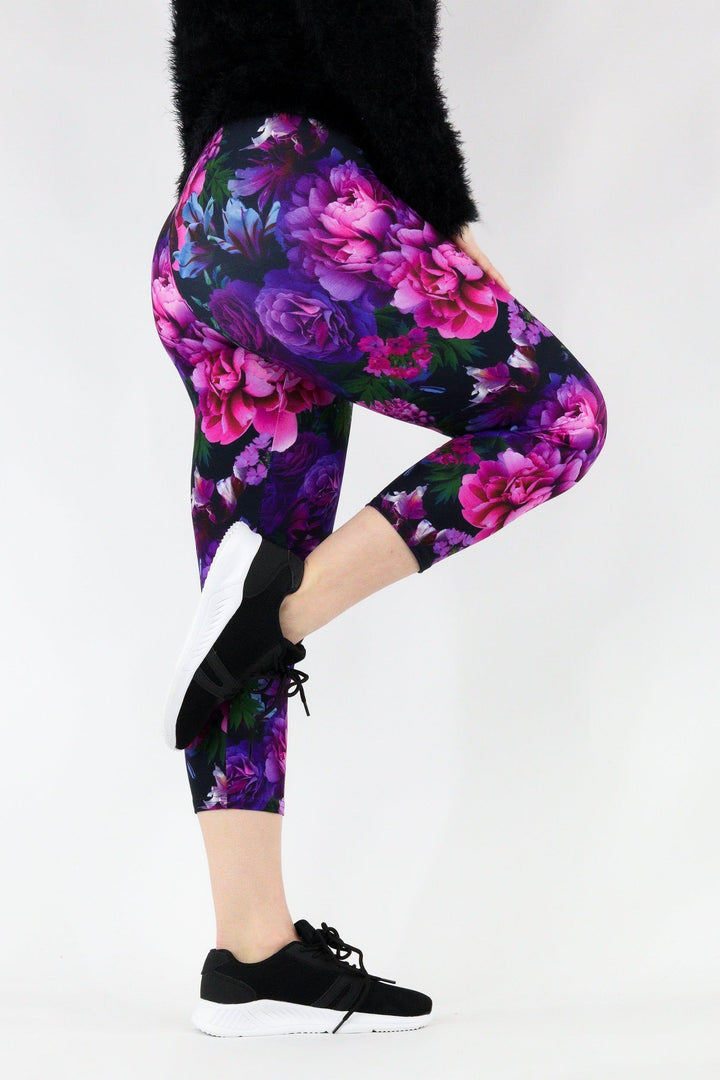 Serenity Flora - Casual - Capri Leggings Casual Capri Leggings Pawlie   