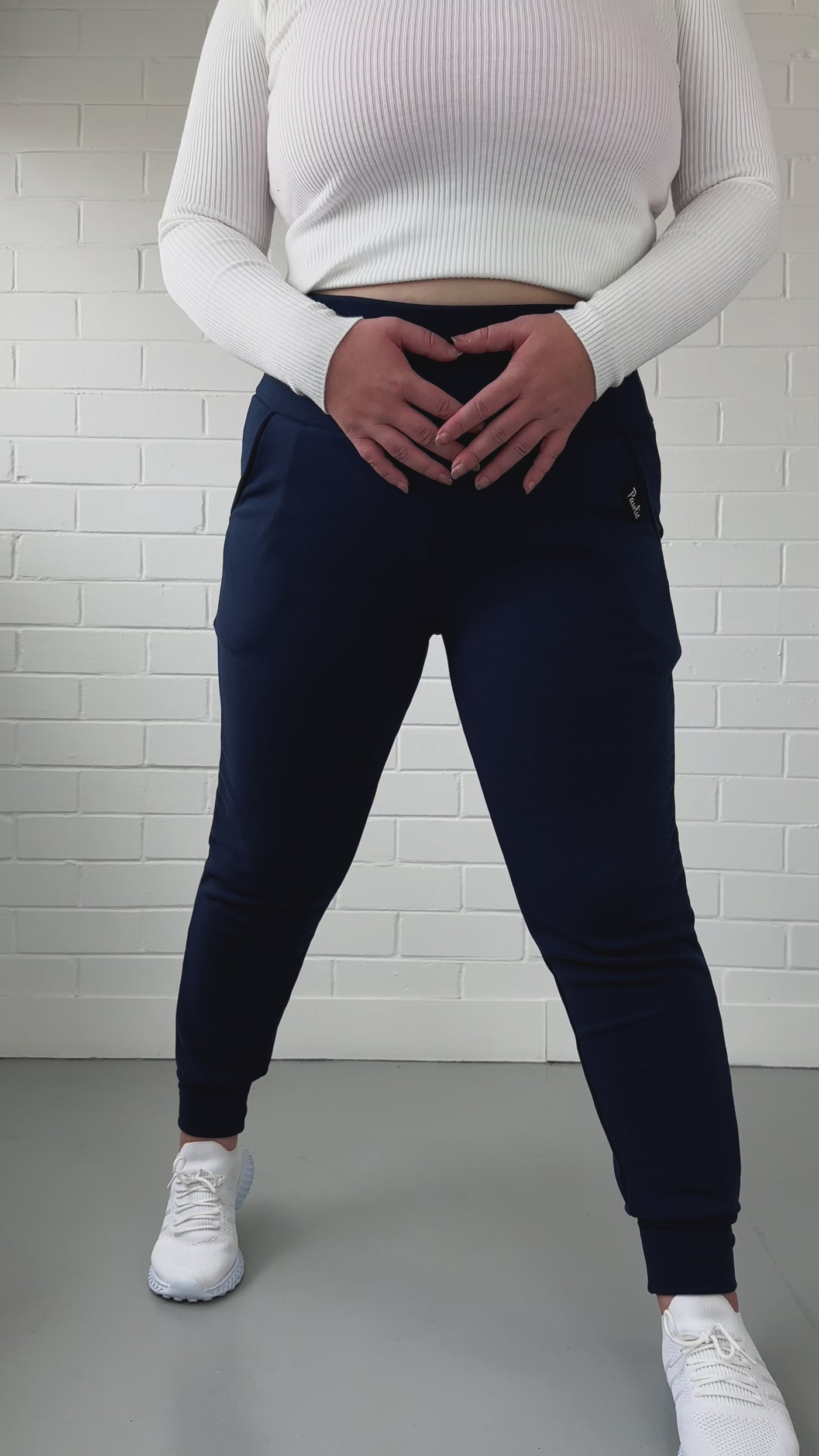 Navy - Fleece Joggers - Pockets