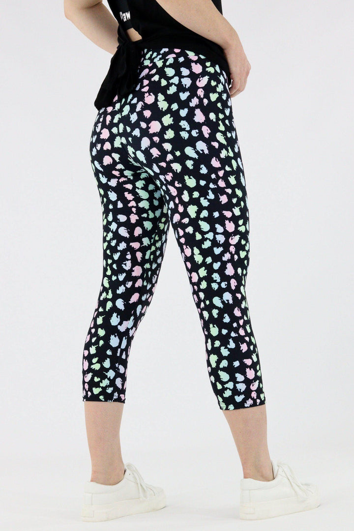 Pastel Dots - Casual Capri Leggings Casual Capri Leggings Pawlie   