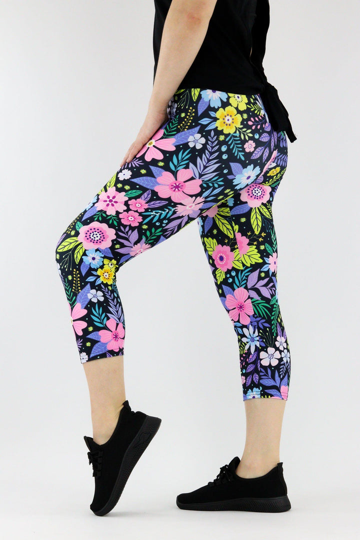 Pinky Petals - Casual - Capri Leggings Casual Capri Leggings Pawlie   