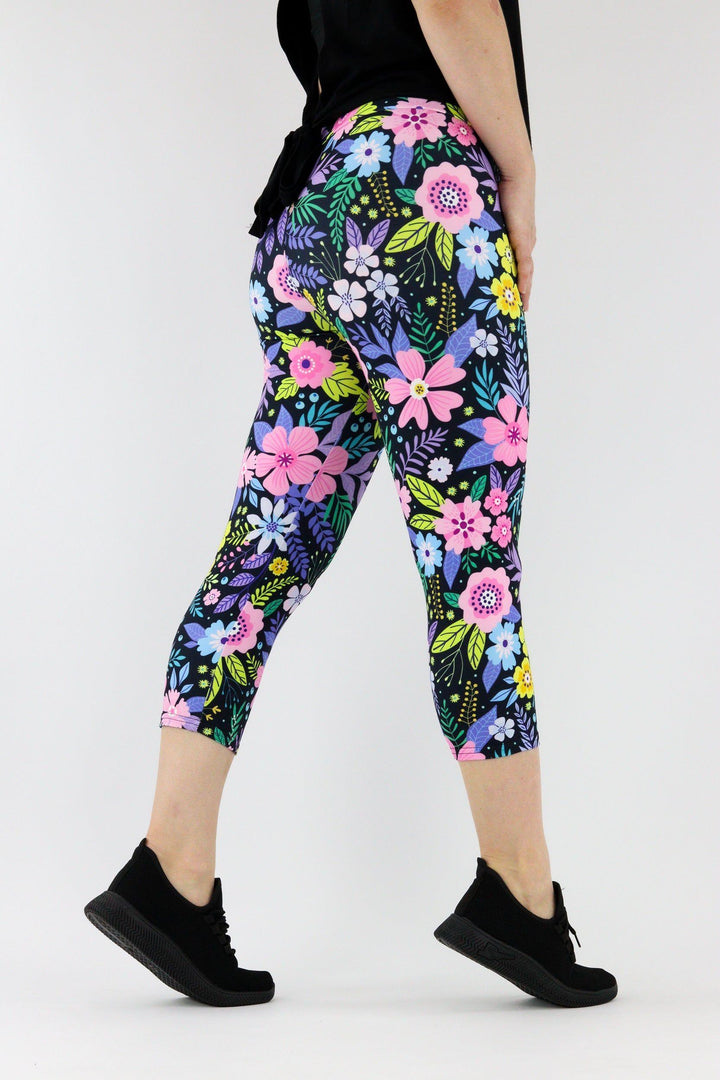 Pinky Petals - Casual - Capri Leggings Casual Capri Leggings Pawlie   
