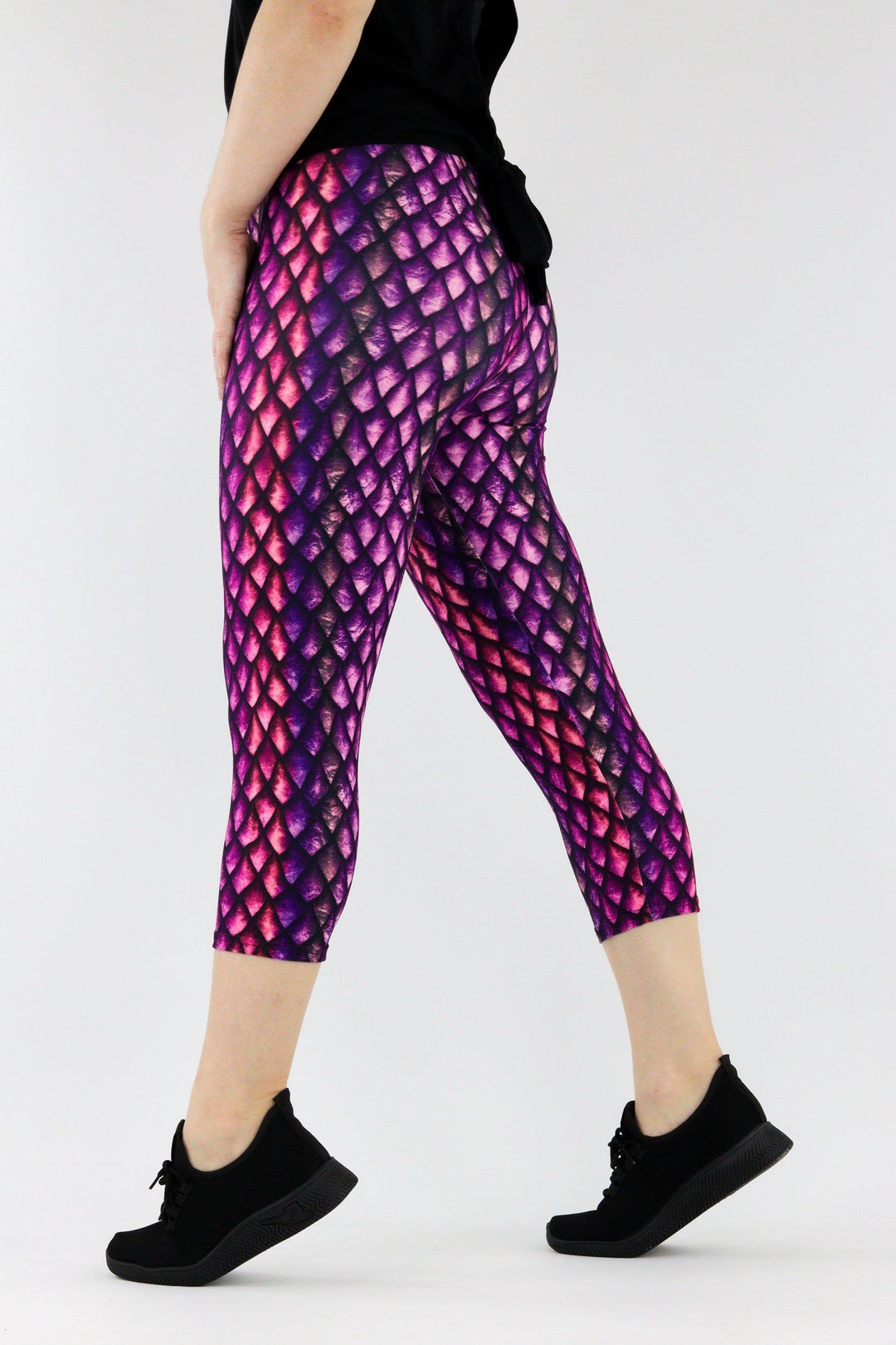 Pink Dragon - Casual - Capri Leggings Casual Capri Leggings Pawlie   
