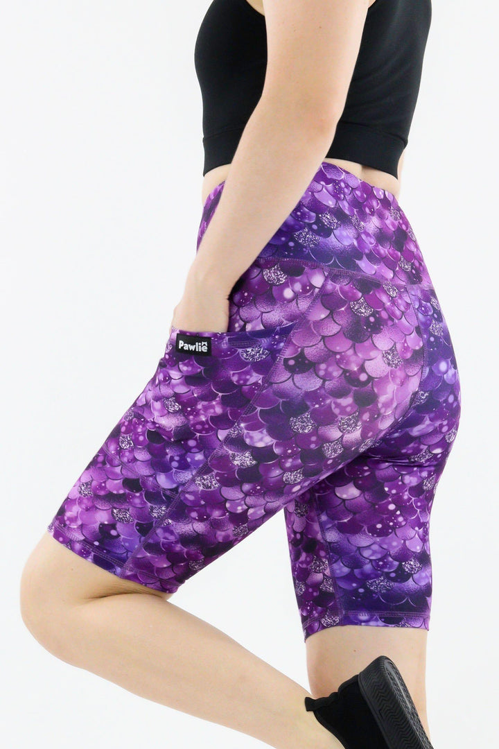 Royal Mermaid - Hybrid 2.0 - Leg Pockets - Long Shorts Hybrid Shorts Pawlie   
