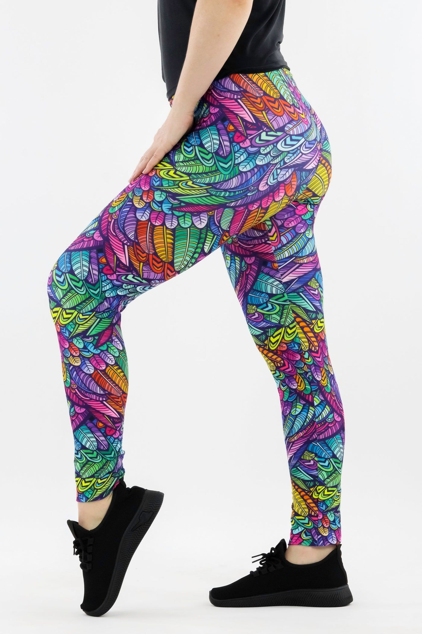 Feather Wild - Casual - Long Full Leggings Casual Full Leggings Pawlie   