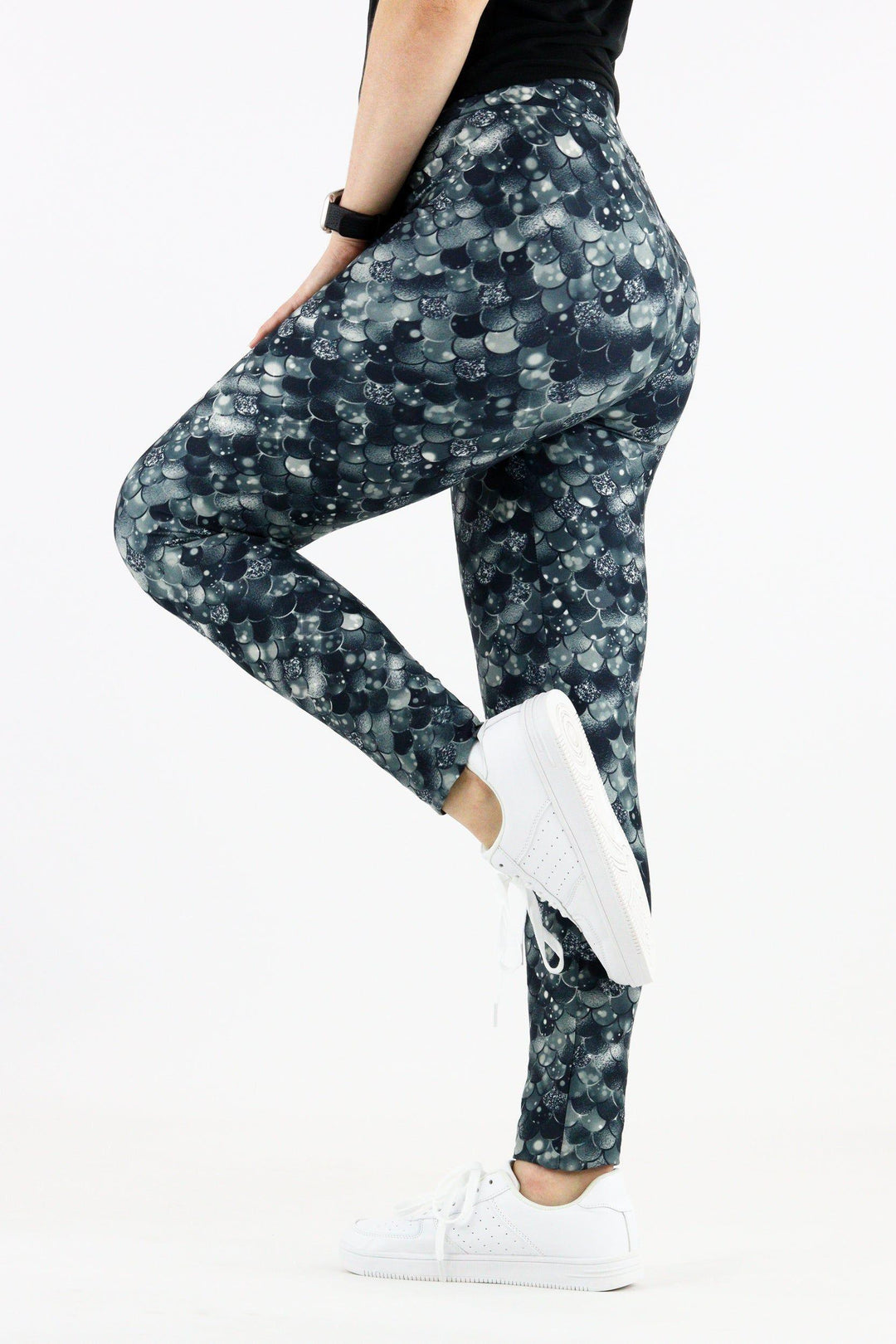 Raven Mermaid - Casual Full Leggings Casual Full Leggings Pawlie   
