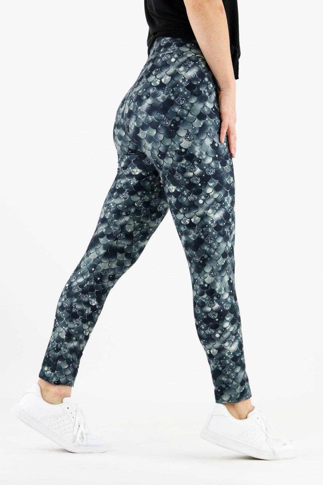 Raven Mermaid - Casual Full Leggings Casual Full Leggings Pawlie   