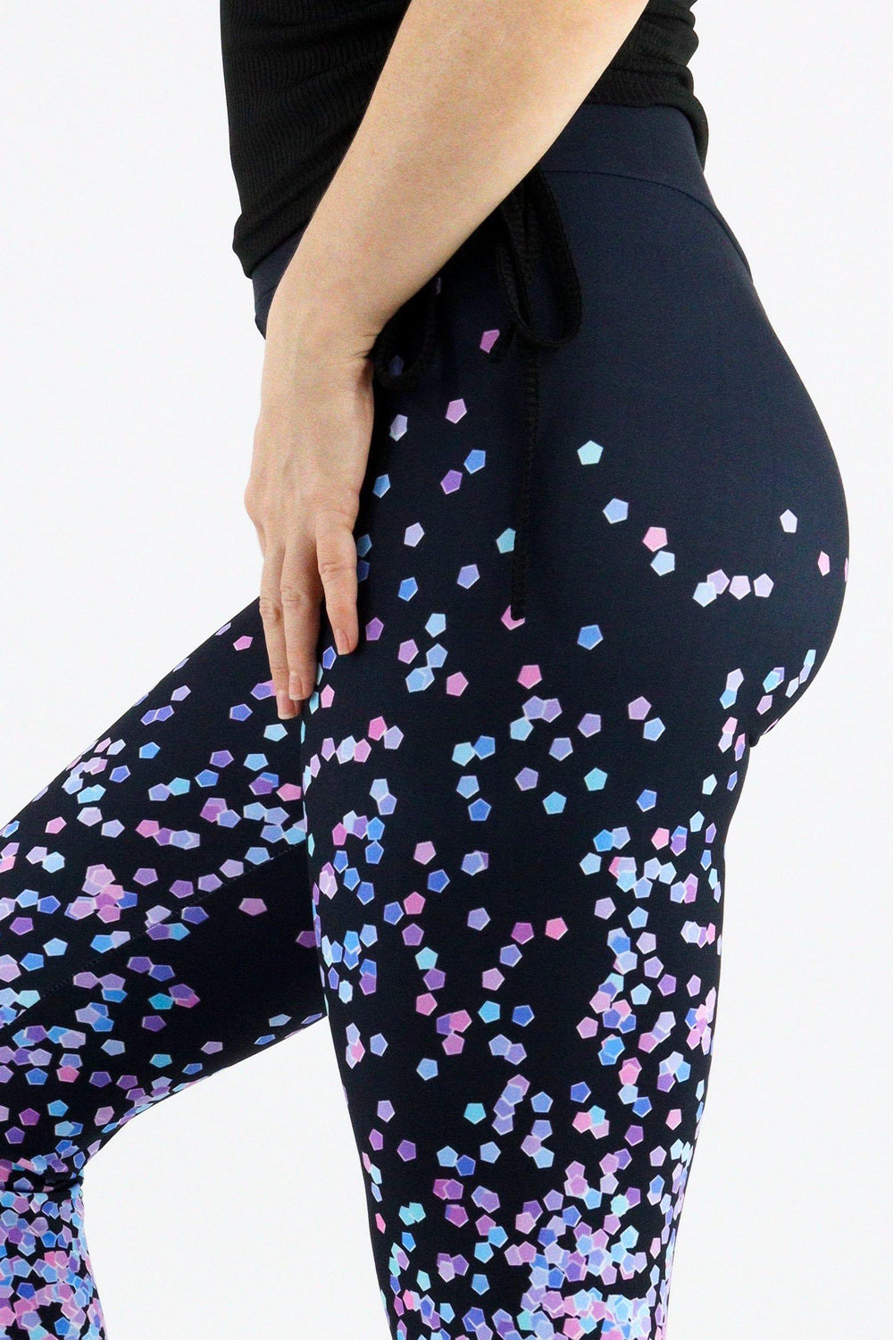 Purple Confetti - Casual Full Leggings Casual Full Leggings Pawlie   