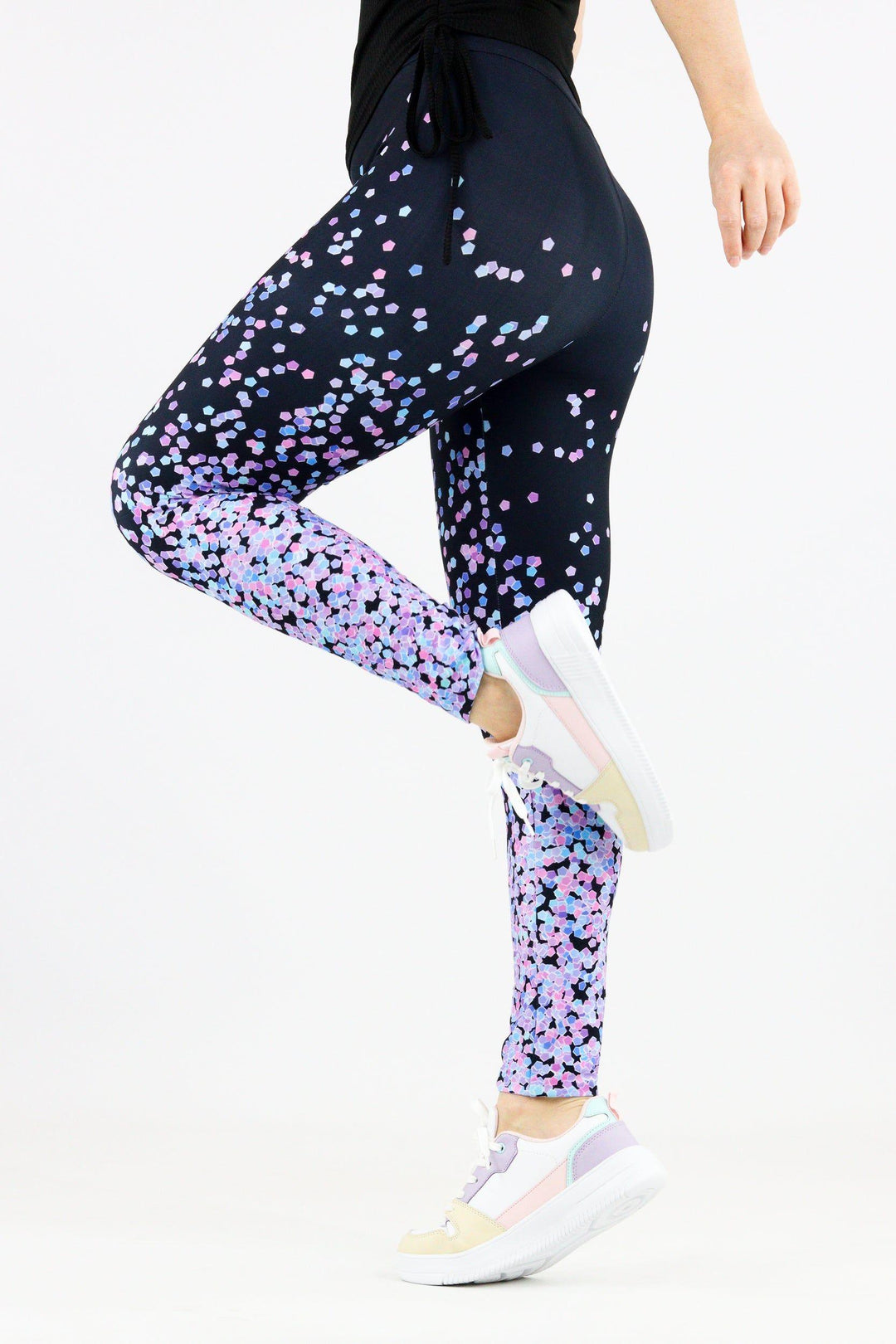 Purple Confetti - Casual Full Leggings Casual Full Leggings Pawlie   