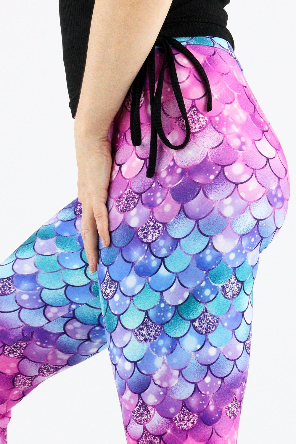 Lush Mermaid - Casual Capri Leggings Casual Capri Leggings Pawlie   