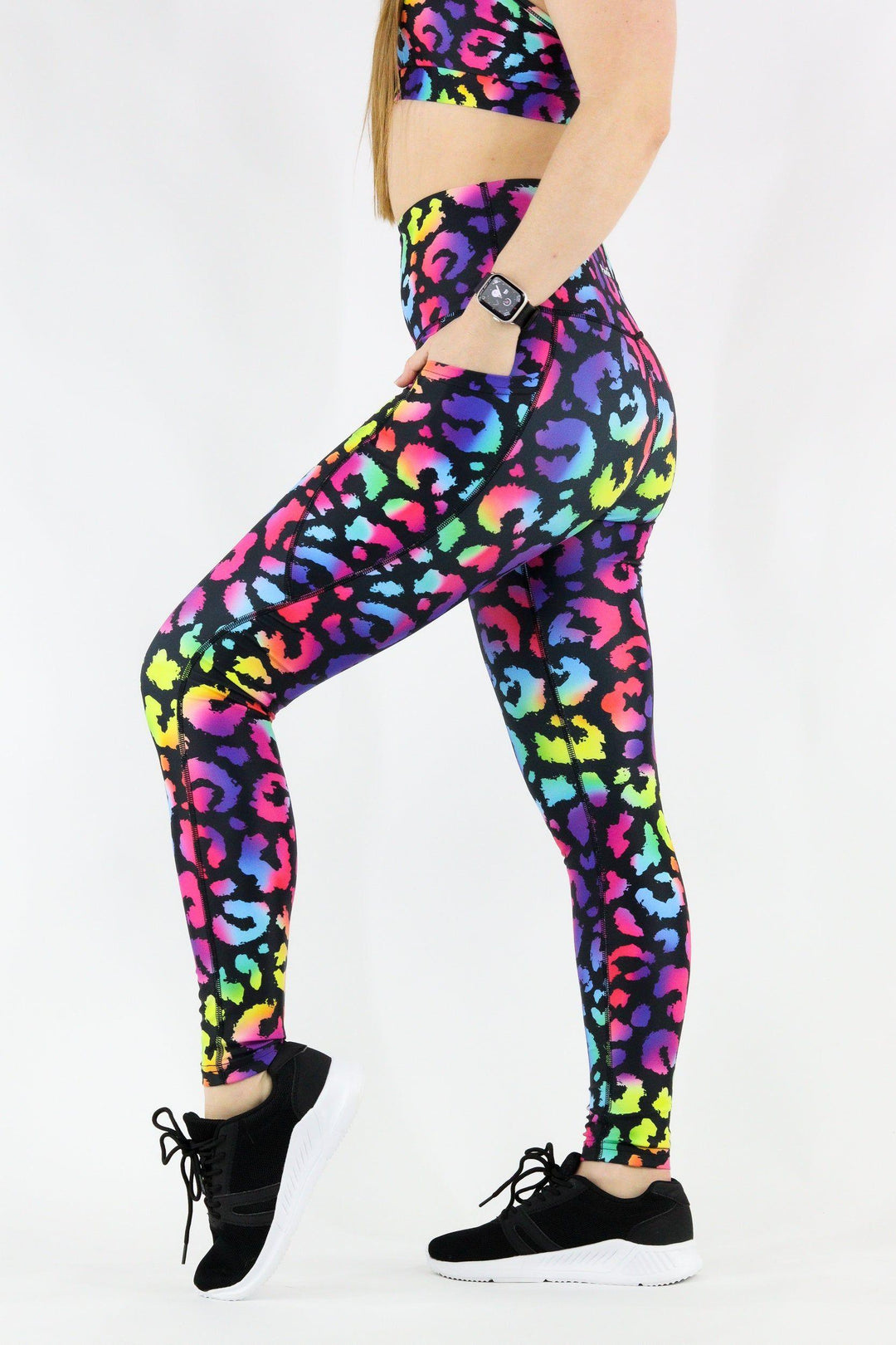 Radiant Leopard - Dynamic Active - Pocket Full Leggings - Discontinued Active Leggings Pawlie   