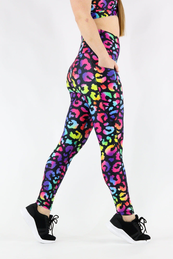 Radiant Leopard - Dynamic Active - Pocket Full Leggings - Discontinued Active Leggings Pawlie   
