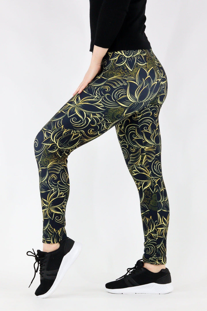 Luxury Lotus - Casual Full Leggings Casual Full Leggings Pawlie   