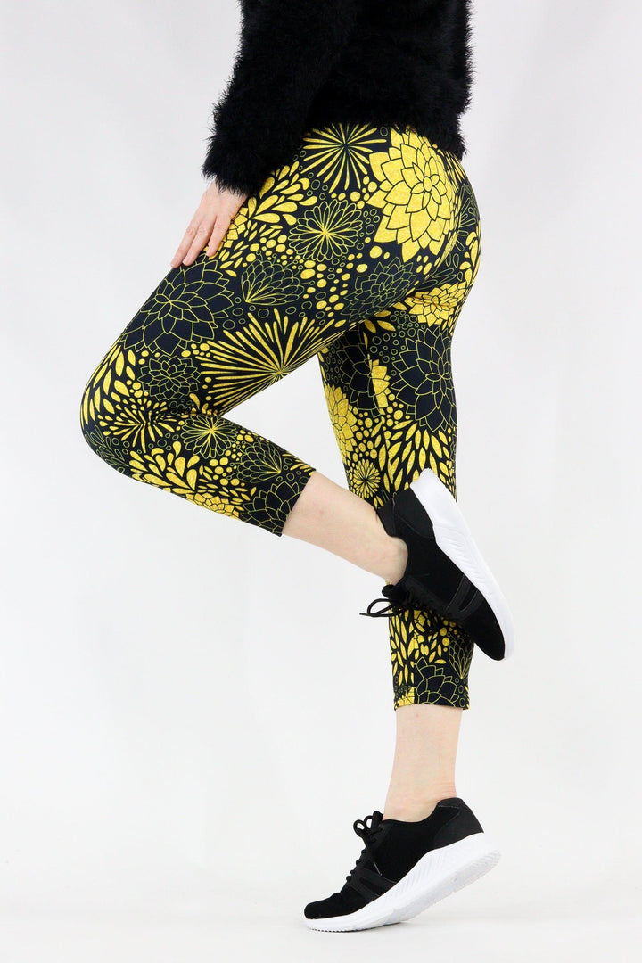 Delilah Mandala - Casual Capri Leggings Casual Capri Leggings Pawlie   