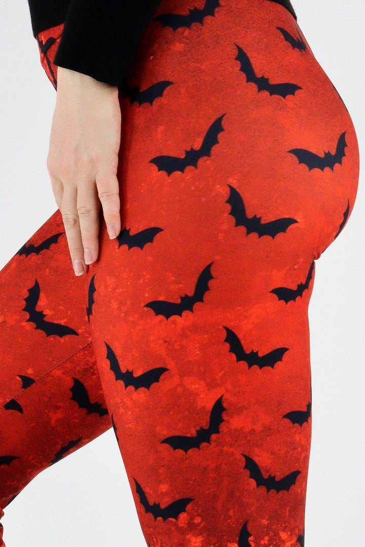 Vampire Bat - Casual Full Leggings Casual Full Leggings Pawlie   