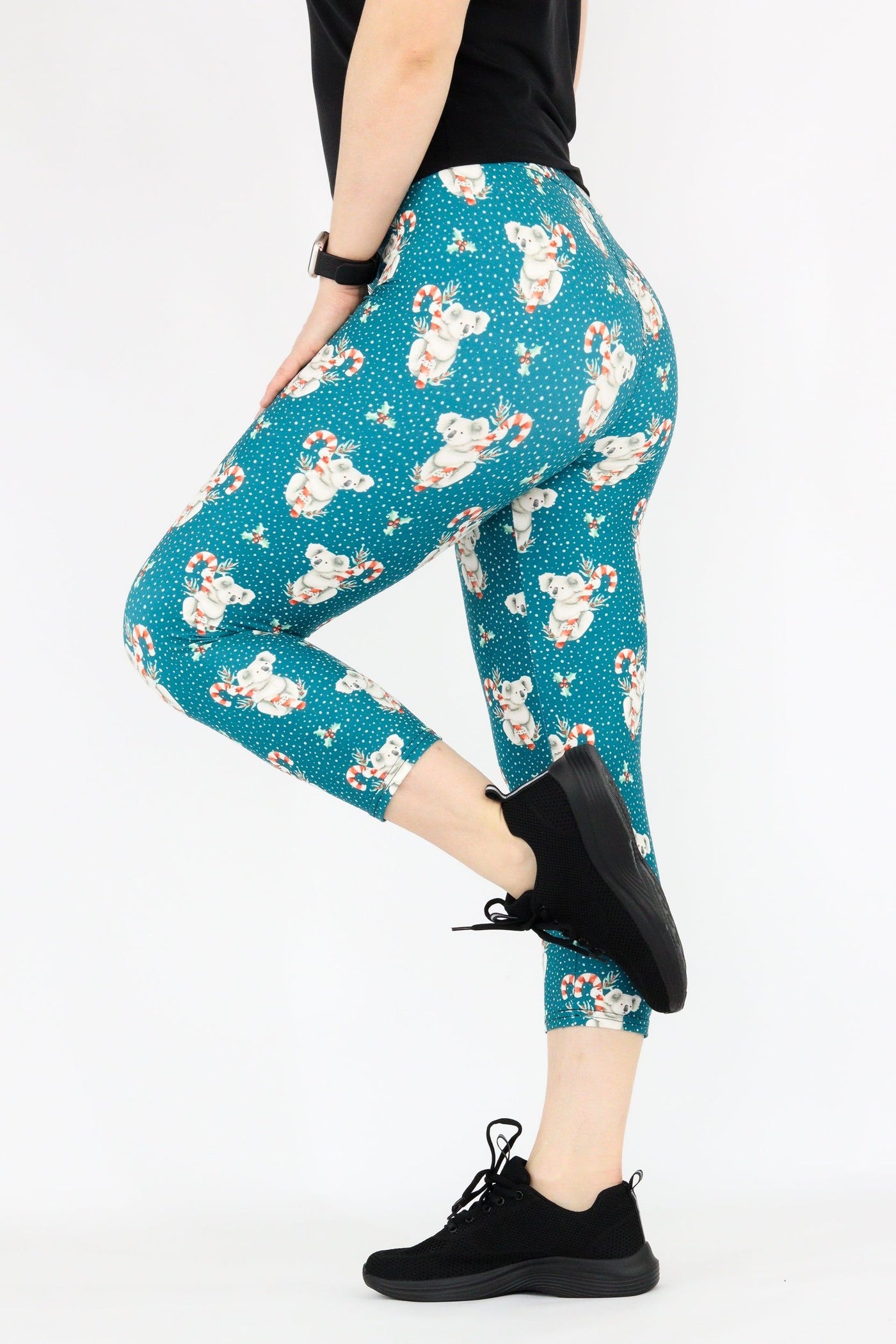 Christmas Koala - Casual Capri Leggings Casual Capri Leggings Pawlie   