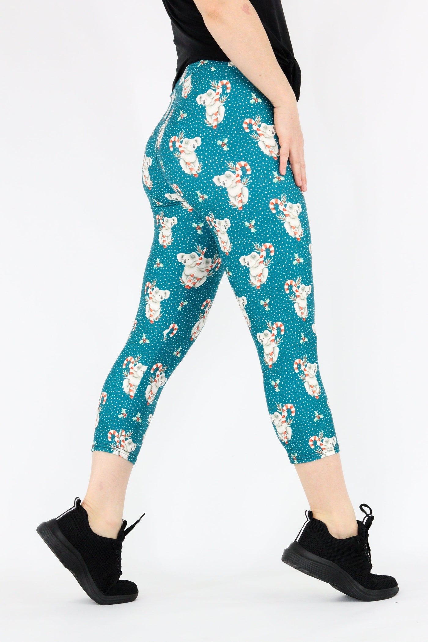 Christmas Koala - Casual Capri Leggings Casual Capri Leggings Pawlie   