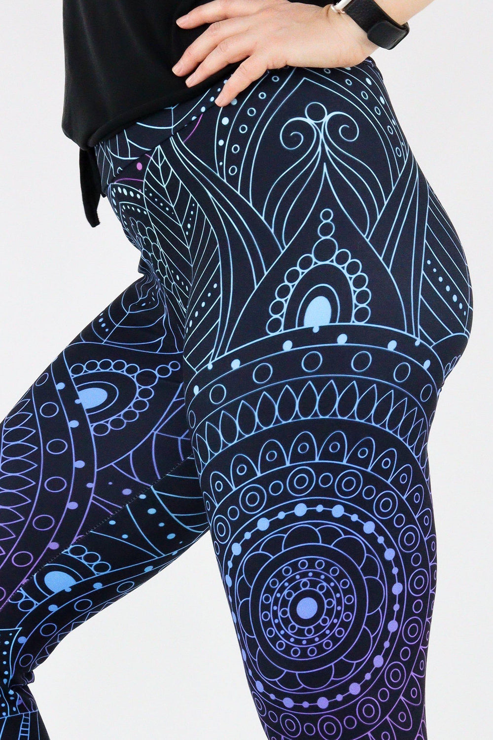 Zen Mandala - Casual Capri Leggings Casual Capri Leggings Pawlie   