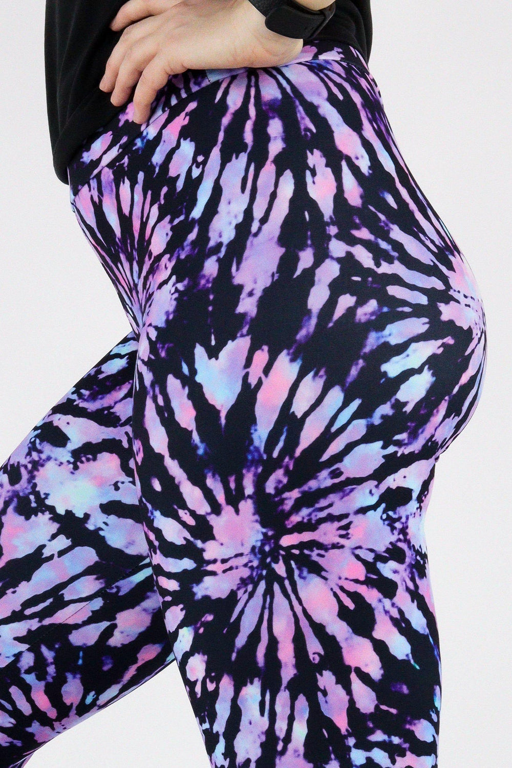Iridescent Tie Dye - Casual - Long Full Leggings Casual Full Leggings Pawlie   