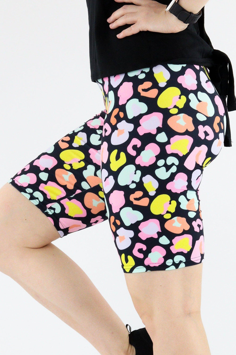 Pastel Leopard - Casual Long Shorts Casual Shorts Pawlie   