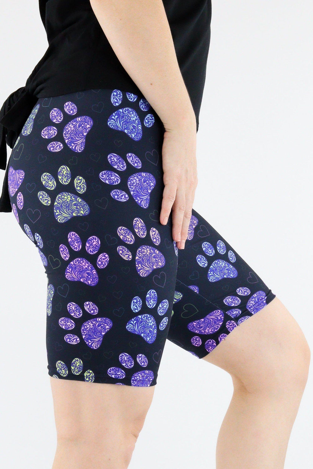 Floral Paws - Casual Long Shorts Casual Shorts Pawlie   