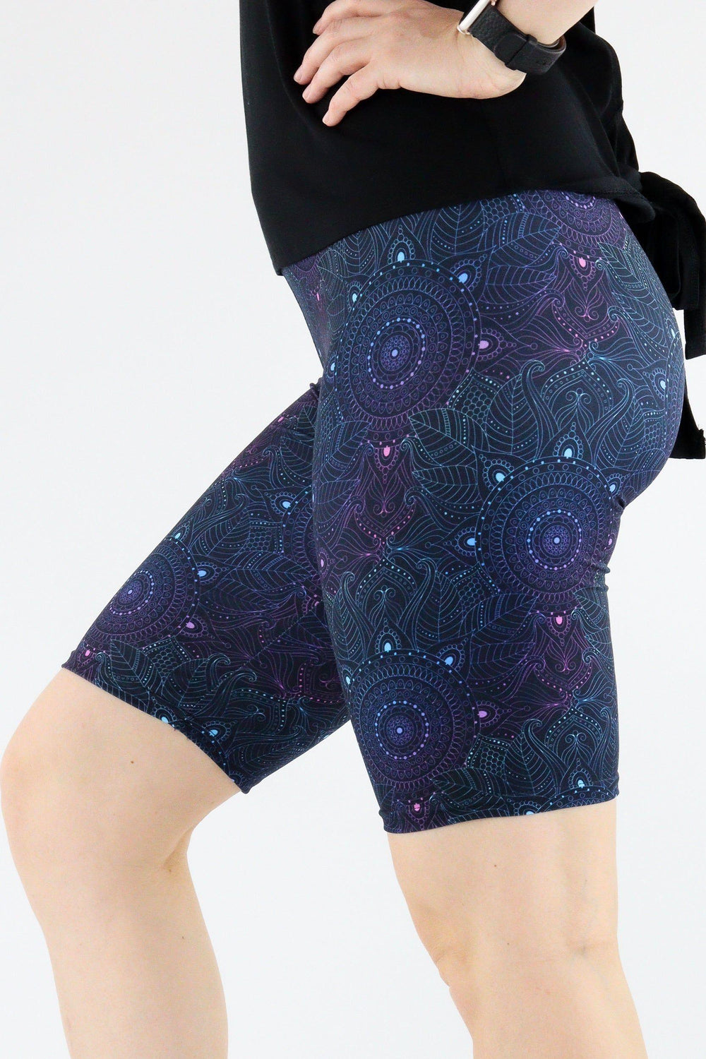 Holographic Mandala - Casual Long Shorts Casual Shorts Pawlie   