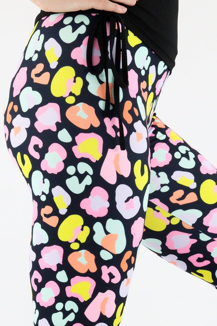 Pastel Leopard - Casual Capri Leggings Casual Capri Leggings Pawlie   